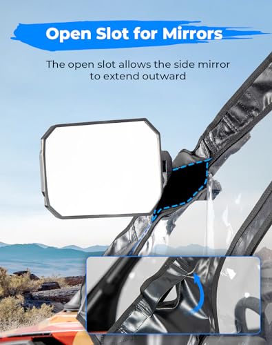 Portes supérieures UTV pour 1000-6 bloque le vent et la boue - 3
