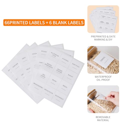 30% Off Glass Food Storage Jars with Bamboo Lids - 3 Pack - Image 5