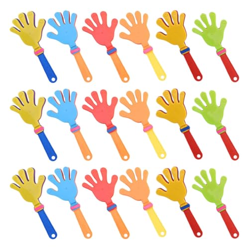 Hemobllo 24piezas Cajas De Resonancia Manual Aplausos Para Fiestas Aplausos De Colores Artículos Para Animar Para Eventos Deportivos Fiestas Cumpleaños y Recompensas