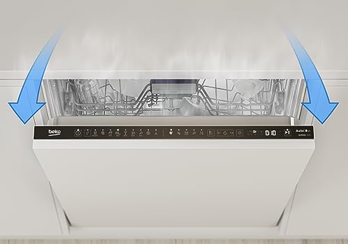 Beko BDUN15430X b300 Unterbau-Geschirrspüler 60 cm, für 14 Maßgedecke, 3 Spülebenen, 4 Temperaturen, 5 Programme, halbe Beladung, automatische Türöffnung, Quick&Clean