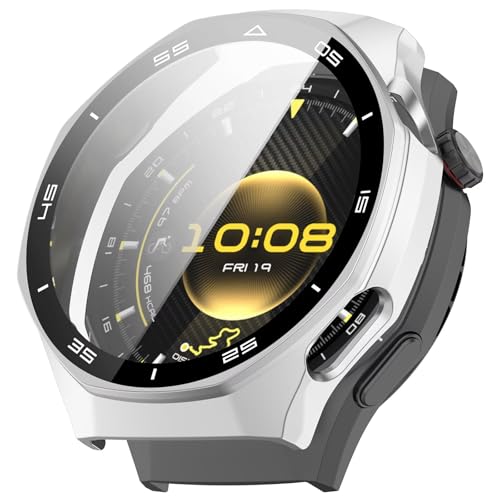 [2���p�b�N] �h���n�[�h�P�[�X �����K���X�t�� Huawei Watch GT 6 Pro(46mm)�Ή� �����^�����h�~�ی�J�o�[