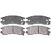 ACDelco 14D714MH Advantage Semi-Metallic Rear Disc Brake Pad Set with Hardware