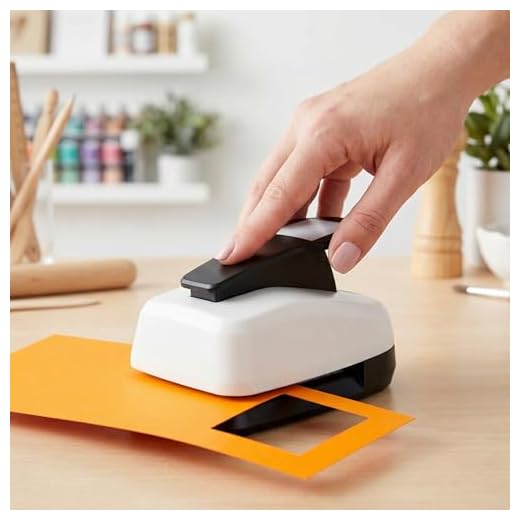 Labor Saving Embossing Machine for Crafts Square Hole Punch Tool 5.0 cm for Card Making Scrapbooking(5.0cm Square)