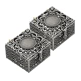 Petites boîtes à bijoux - la boîte à bijoux en métal est parfaite pour le stockage et l'emballage de bijoux, utilisée pour bracelets, colliers, boîtes à bijoux