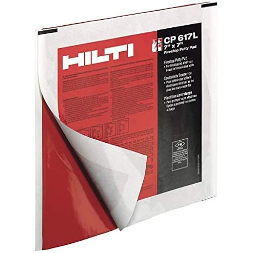 HIlti 333583 Putty pad CP 617L 7" x 7" (case of 20) firestop fire Protection