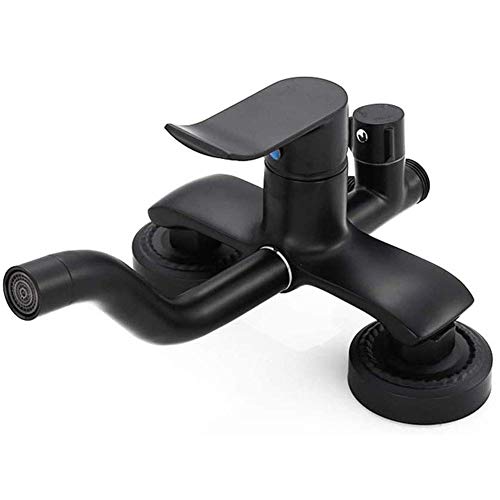 Ensemble de robinet de douche noir avec pommeau de douche à main LUNEZY - 7