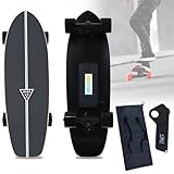 ✅【Portatile e leggero】Questo skateboard telecomandato pesa solo 3,5 kg, puoi trasportarlo facilmente ovunque. Lo skateboard in acero per adulti entry-level è uno strumento essenziale per gli spostamenti, il tempo libero, i viaggi o la scuola per gli adolescenti. Puoi portarlo facilmente ovunque, per un nuovo esperimento.