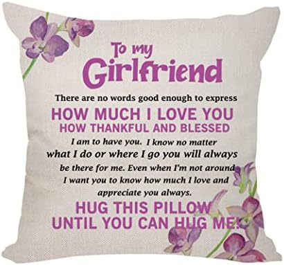 Wife Gifts from Husband Cushion Cover Throw Pillow Cover Pillowcase for Wife Birthday Gifts Valentine's Day Gifts (WIFE-2)