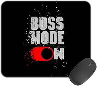 Kirmada Gaming Mouse Pad - Boss Mode On Design with Non-Slip Rubber Base - Durable, Smooth Surface, Ergonomic Design for M... Price In India