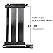 GIGA-MEGA PCIe X16 GEN5 Right Angle Riser Cable PCIe 4.0 and 5.0 with GPU Vertical Mount Bracket for RTX4090,RTX5090D, RX7900XT, RX9070 ATX (18CM GEN5 Black)