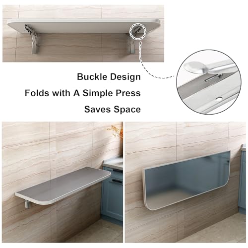 Table murale pliante pour pièces étroites : la solution contre le manque d'espace