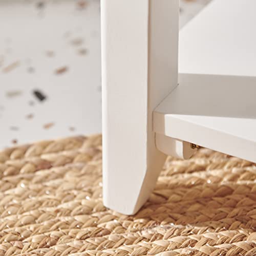 Ogcau Shoe Rack Bench,3 Tier Wooden Storage Bench, Shoe Organizer Or Entryway Bench, Good Load Bearing, Ideal For Entryway Hallway Living Room And Corridor(White 31.5") #TOP4