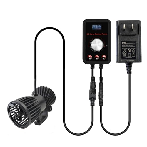CONQUERALL 660-4700GPH 28W DC 24V Energy Saving Large Flow Wave Maker Controllable Multi Wave Suit for Marine Aquarium Tropical Fish and Reef Tank