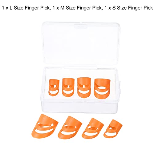 sourcing map Guitare Doigt Médiators XL L M S Dimension Orange avec Rangement Boîte pour Guitare Basse Ukulélé Paquet de… - Les Beatles, Paul McCartney, John Lennon, RIngo Starr, George Harrison sourcing map Guitare Doigt Médiators XL L M S Dimension Orange avec Rangement Boîte pour Guitare Basse Ukulélé Paquet de… – Image 4