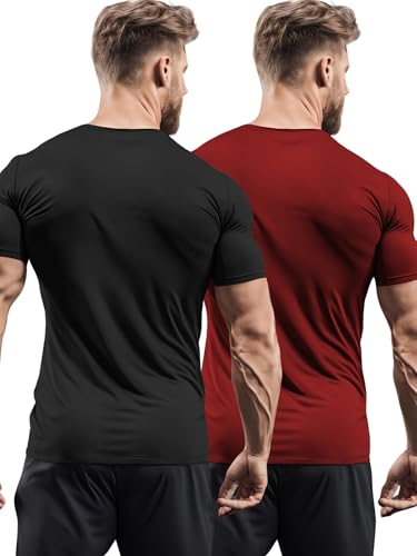 Image of 3Colours RGB Active Fit Men's Sports T-Shirt - Lightweight Quick Dry Polyester Gym & Running Wear-Shake
