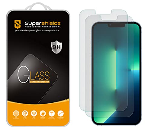 (2 Pack) Supershieldz Anti Glare (Matte) Screen Protector Designed for Apple iPhone 13 Pro Max (6.7 inch) [Tempered Glass] Anti Scratch, Bubble Free
