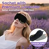 Aroma Season Heated Eye Mask, Electric USB Eye Compress for Dry Eyes Blepharitis Stye Eye with 5-Level Temperature & Timer Control (Black) - Image 2