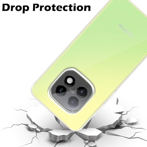 Image of Amazon Brand - Solimo for Realme Narzo 70 Turbo 5G Premium Transparent Soft Silicon Crystal Clear Back Cover [Transparent] - Pack of 2
