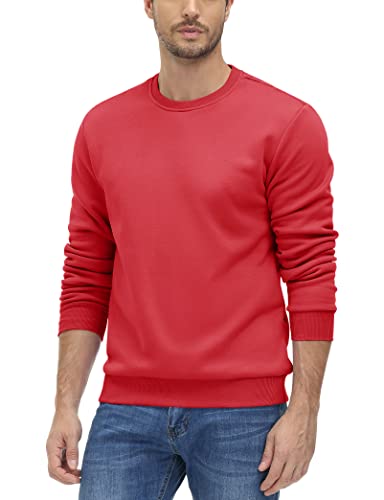 Tacvasen Mens Fleece Sweatshirt Crewneck Sweatshirts Warm Sweatshirts Cotton Sweatshirts Outdoor Sweatshirts Windbreaker Sweatshirts #TOP1