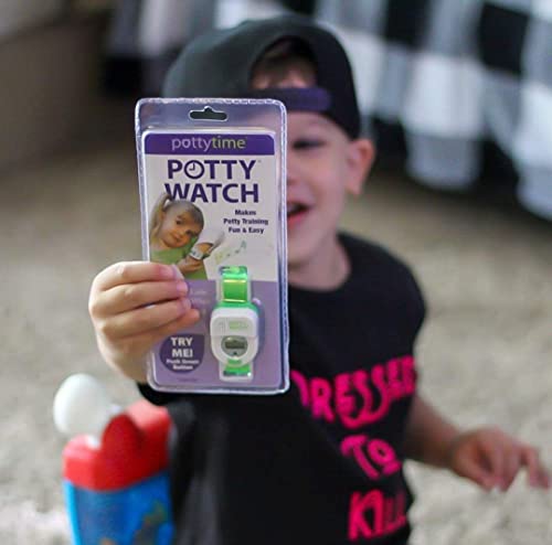 New Meet Potty Watch The 1st Watch Made to Help Potty Train (Potty Watch + Battery Replacement Kit), Green