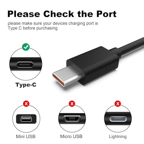 Image of Type C Charger Cable Compatible with Sony WH-1000XM6 WH-1000XM5 WH-1000XM4 WH-1000XM3 WH-CH720N WH-CH520 WH-XB910N WF-1000XM5 WF-1000XM4 WF-1000XM3 WF-C510 WI-C500 Headphones (100cm)