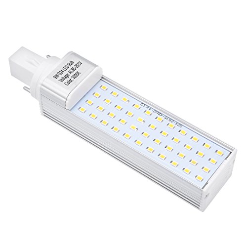 Ruilogod G24 G24D PL-C PL-C PL-C Rotatif GX24D 2P 9W Ampoule LED Blanc chaud 3000k CFL/Remplacement de la lampe fluorescente compacte