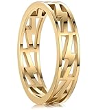 King Ring 5mm Lightning Ring – Ring for Men & Women K47 – Gold 06