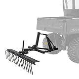 Black Widow ATV and UTV 3-Point Attachment System Kit with Rake for Leveling...