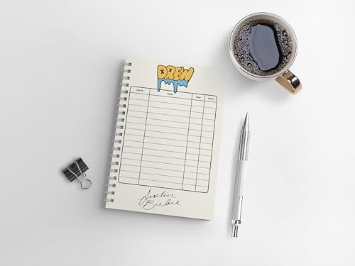 Image of zenithink Justin Bieber Singer Music Wiro Journal Notebook | 80 gsm Paper With 350GSM Hard Cover | Unruled | Pages - 160 | A5 Size | Wiro Binding | Versatile for School, Home & Office