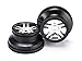 Traxxas Wheels, Sct Split-Spoke, Satin Chrome, Black