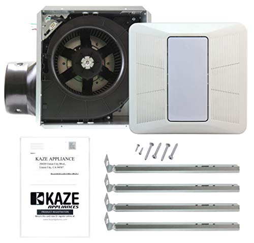 KAZE APPLIANCE Ultra Quiet Bathroom Exhaust Fan with LED Light and Night Light (120 CFM, 0.3 Sone) - Thumbnail 2