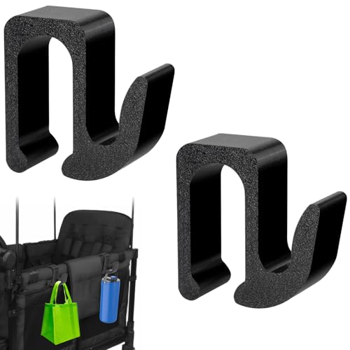 Image of LUAATT Multipurpose Side Hooks for Wonderfold Wagon,2 Pack Sturdy Hooks Accessories Compatible with Wonderfold Wagon W4,Perfect for Organized and Space-Saving Travel(Upgraded)