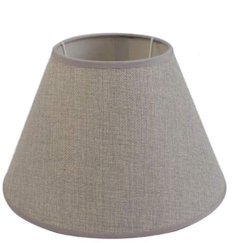 HD BRICO 1 Paralume da comodino E14 da parete Lampadario e Lampada Misure (grigio Ø15 x Ø7.5 x H12.5cm)