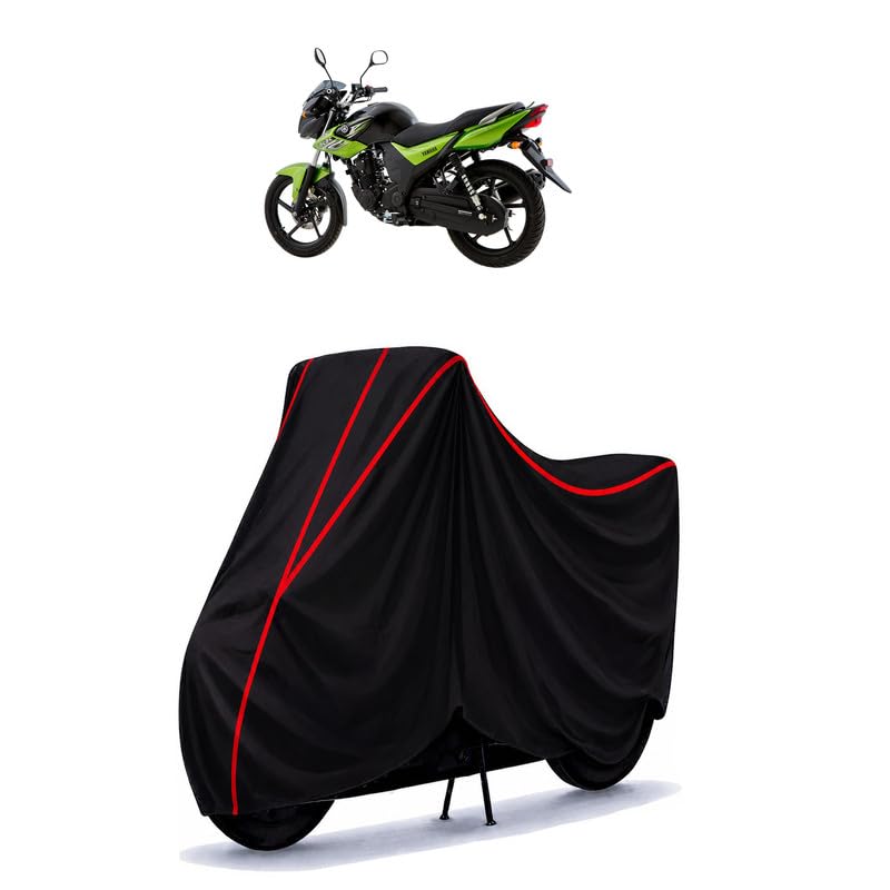 Image of SZ-RR R Water Resistant Bike Cover for All Motorcycles & Scooters | Heavy Duty Premium Taffeta Fabric | UV Protection, Dustproof, Scratchproof | All Weather Two Wheeler Body Cover with Elastic Bottom