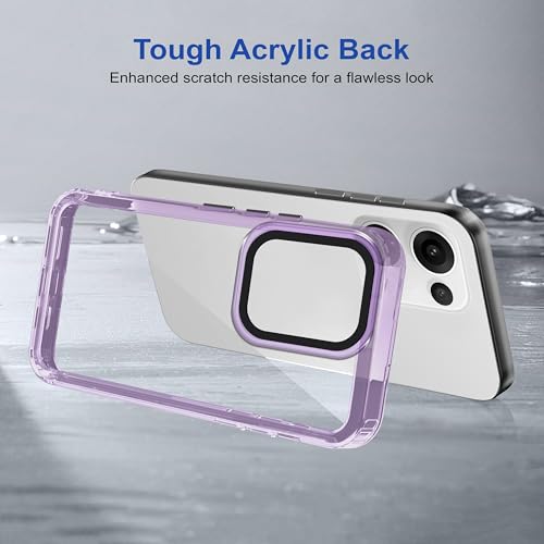 Image of Zapcase Back Case Cover for Oppo Reno 13 5G | Compatible for Oppo Reno 13 5G Back Cover | Case Cover with Camera Protection | (TPU + PC | Translucent Purple)
