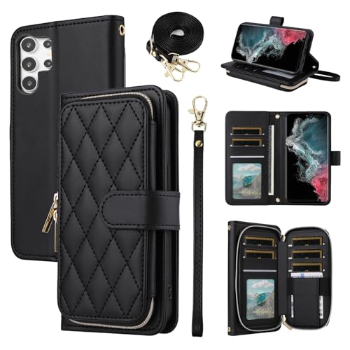 Housse Samsung S26 Ultra antichoc à fermeture éclair et support vidéo