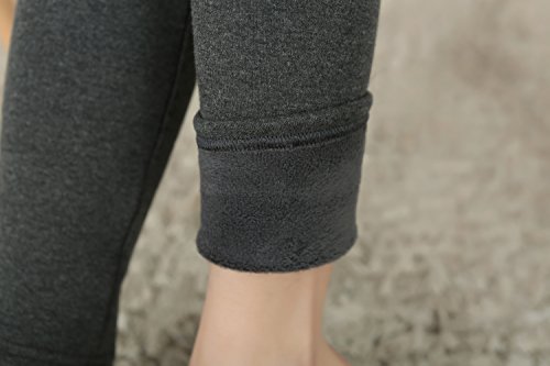 IRELIA Kids Girls 100% Cotton Fleece Lined Solid Leggings Warm Pants for Winter4