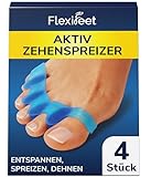Zehenspreizer 4 Stück - Zehentrenner für überlappende Zehen - Toe Spacer, Toe Separator Silikon-Zehenspreizer Hallux Valgus Zehenspreizer, 0% BPA