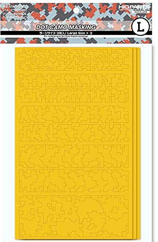 HiQ Parts Pre-Cut Dot Camouflage Masking L (3pcs) - Model Building Tools and Accessories # DCMS-L
