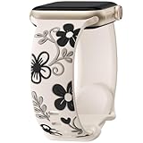 【Newest Silicone Inlay Design】 Witzon exquisite apple watch bands for women features a multi-tone silicone inlay that enhances both its visual appeal and durability. The exclusive design ensures the patterns remain vibrant and won't fade. Letting you...