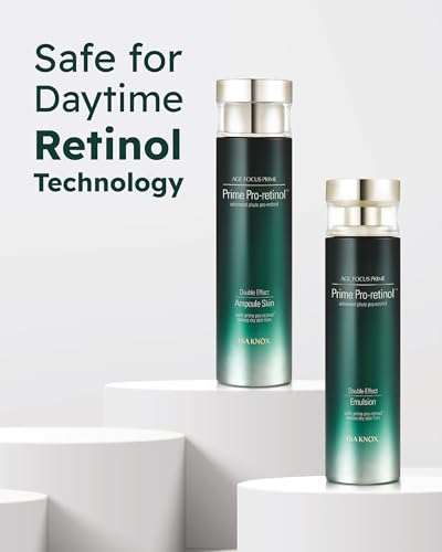 ISA KNOX AGE FOCUS PRIME DOUBLE EFFECT SKINCARE (417 ml / 14.10 Fl Oz) - Korean Skincare, Lightweight but Nourishing by LG BEAUTY. Toner, Emulsion Lotion, Serum, Cream, Cleansing Foam