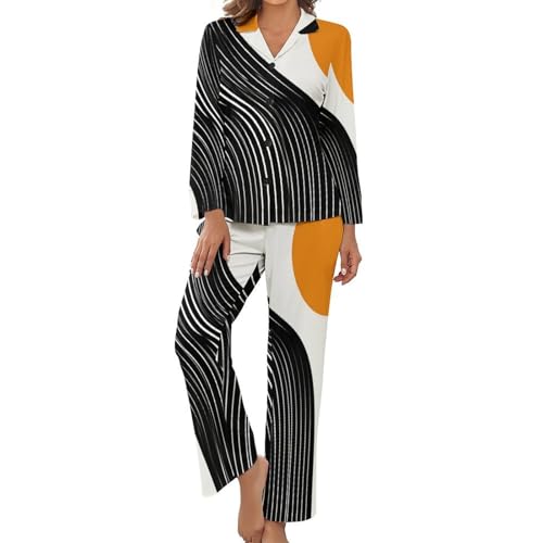 Pyjama femme anti-transpiration manches longues en tissu ultra-doux