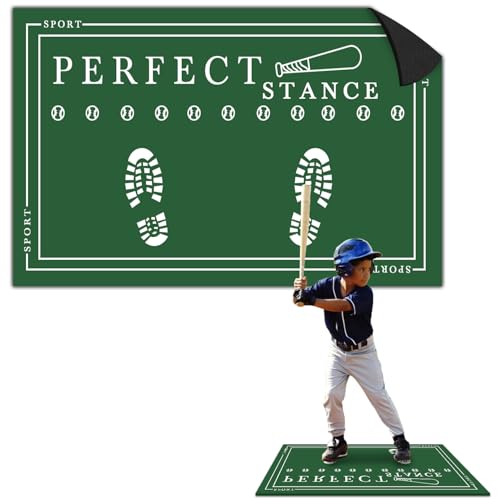 Baseball Training Mat?Heavy-Duty Batting Mat for Baseball and Softball Training - Durable, Portable, Realistic Hitting M-A-T for Indoor/Outdoor Practice?Green?
