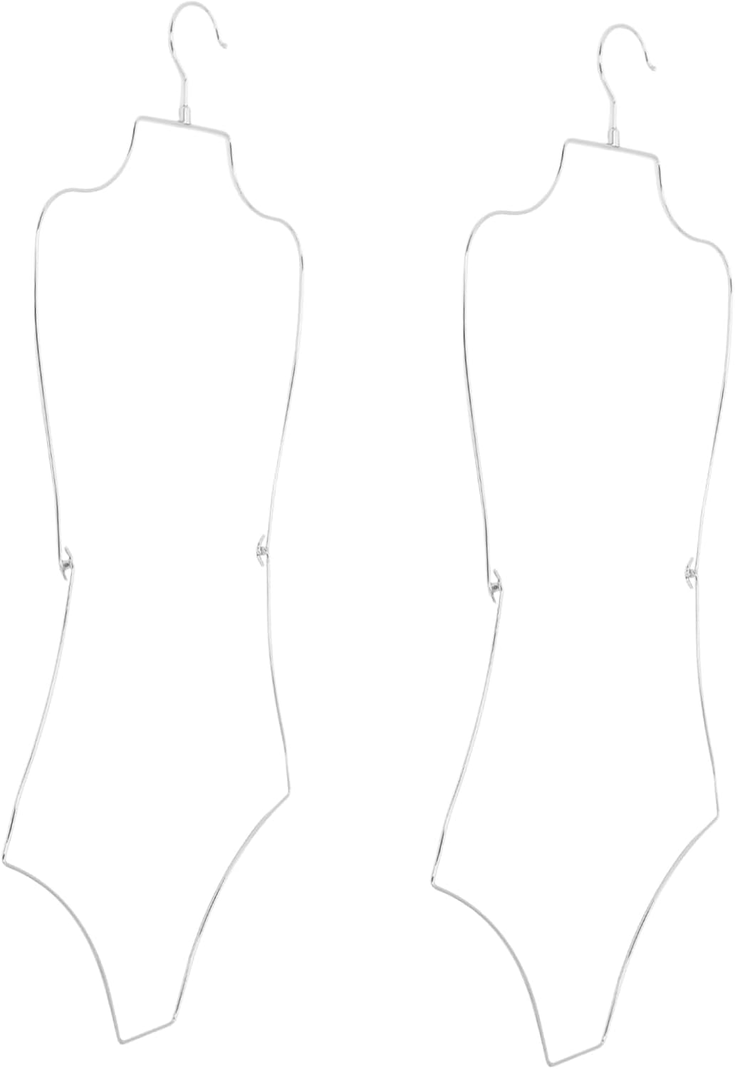 2pcs Swimming Costume Hanger Foldable Bikini Organizers Shape Hanger Space Saver