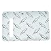 Dopro Diamond Plate Modern ST Strat Back Plate Aluminum Tremolo Trem Back Cover Fits American/Mexican FD Straocaster Silver