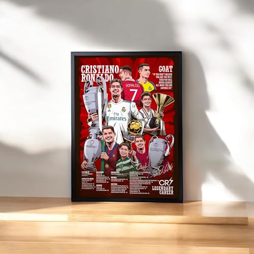 SINCE 7 STORE Legendary Career Framed Poster For Gifting/For Room Decor/For Football Fans