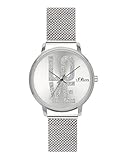 s oliver lovely basic Gehäuseboden, Klappschließe und Krone aus Edelstahl