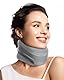 BETOVIN Nackenstütze gegen Nackenschmerzen, Weiche & Verstellbare Halskrause für Schlafen, Neck Support zur Unterstützung der Halswirbelsäule Druckentlastung, für Frauen und Männer(Grau, M)