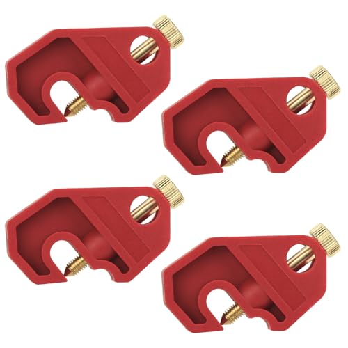 QWORK 4 Piezas Master Lock, Dispositivo Universal de Bloqueo de Disyuntor en Miniatura con Tornillo