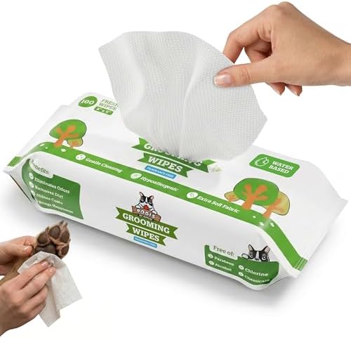 Pogi’s Dog Grooming Wipes – Hypoallergenic Pet Wipes for Paws, Bo...